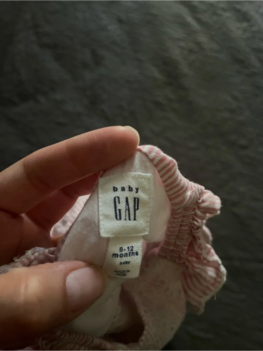 GAP Pink Striped Eyelet Dress for Girls